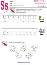 Preschool Worksheets | Letters A-Z Tracing Kindergarten Phonics